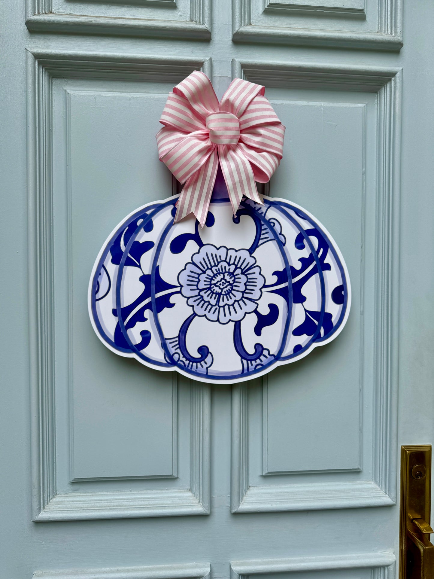 Blue Chinoiserie Door Hanger