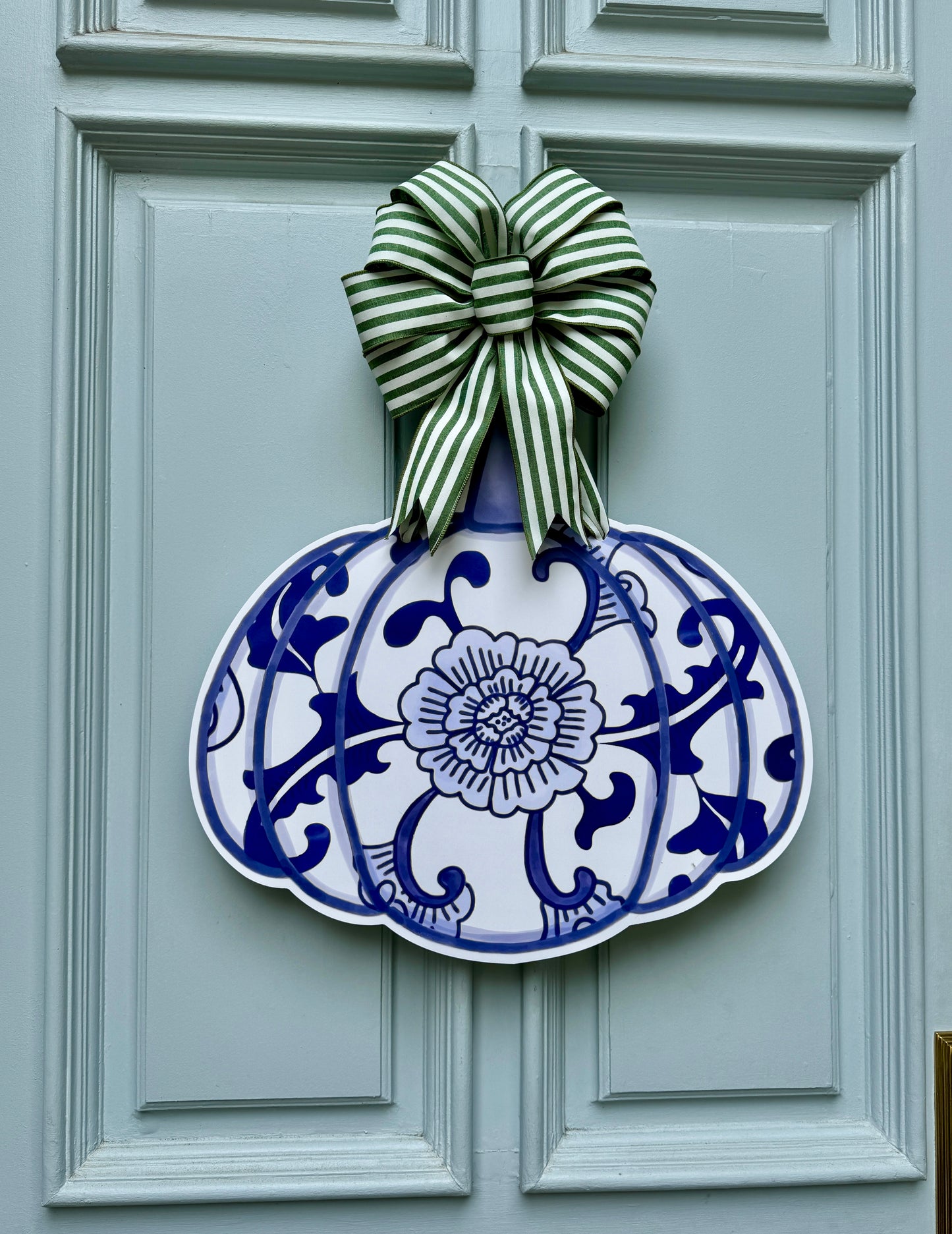 Blue Chinoiserie Door Hanger