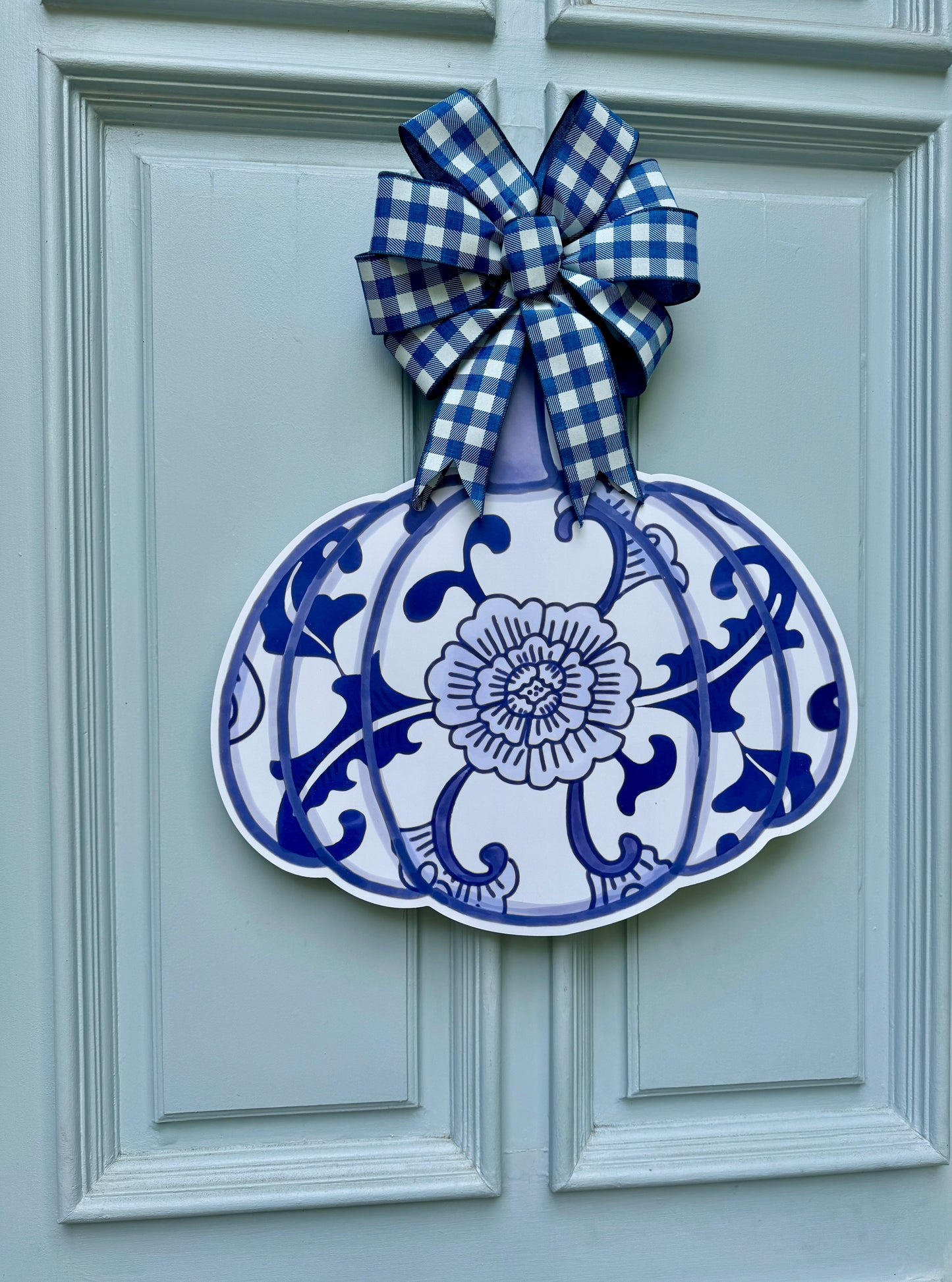 Blue Chinoiserie Door Hanger