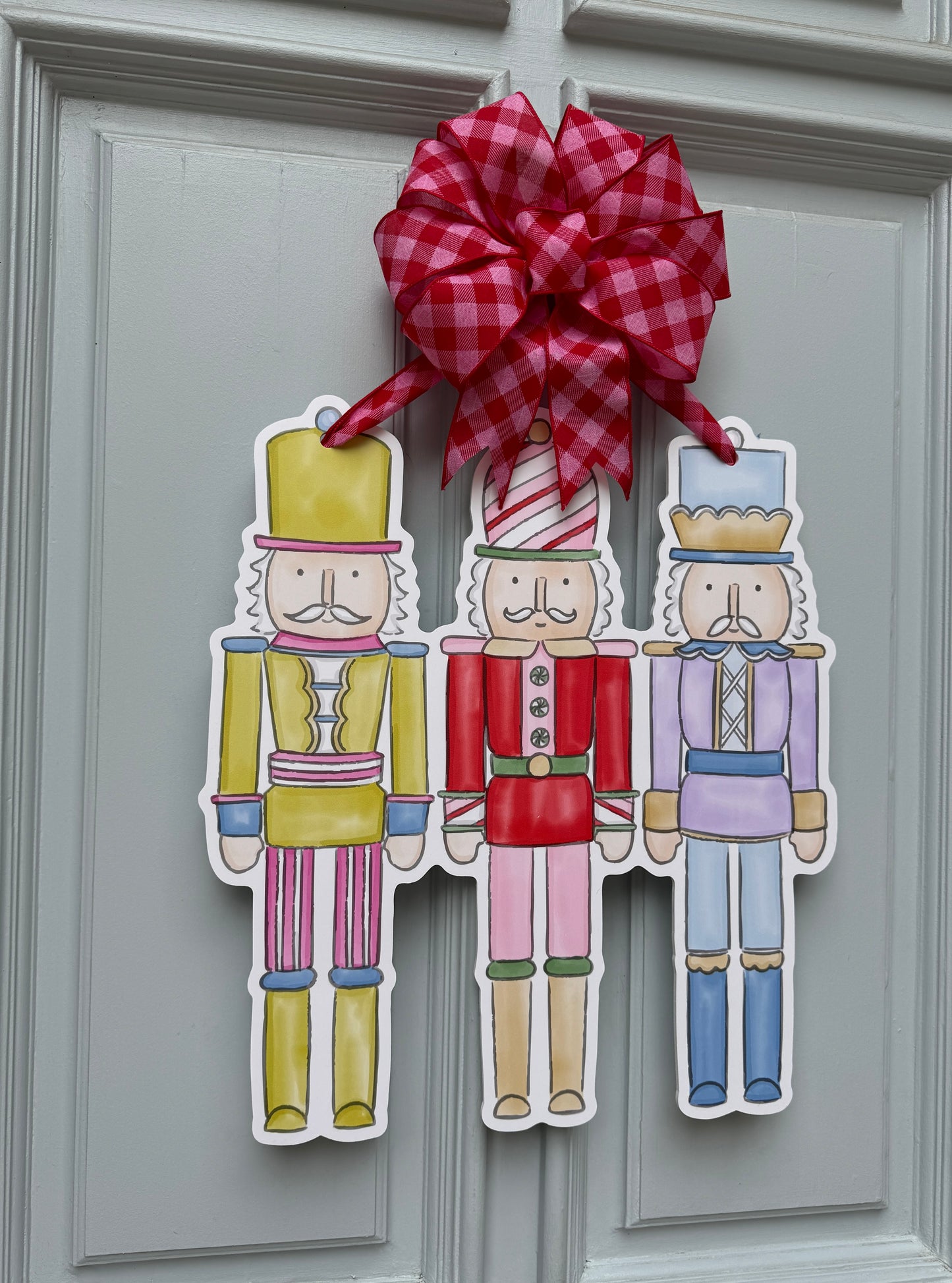 Colorful Nutcracker Door Hanger