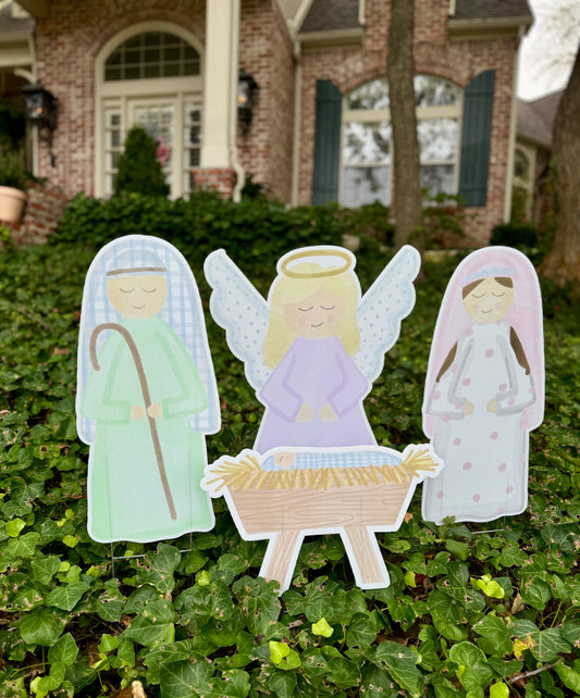 Nativity Scene Yard Sign