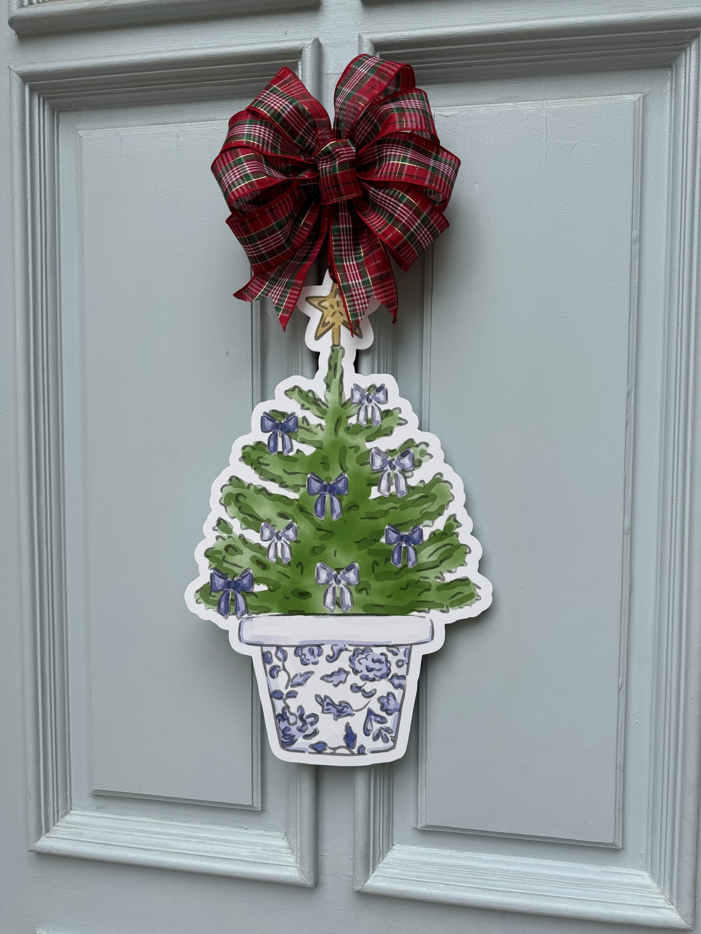 Blue Chinoiserie Christmas Tree