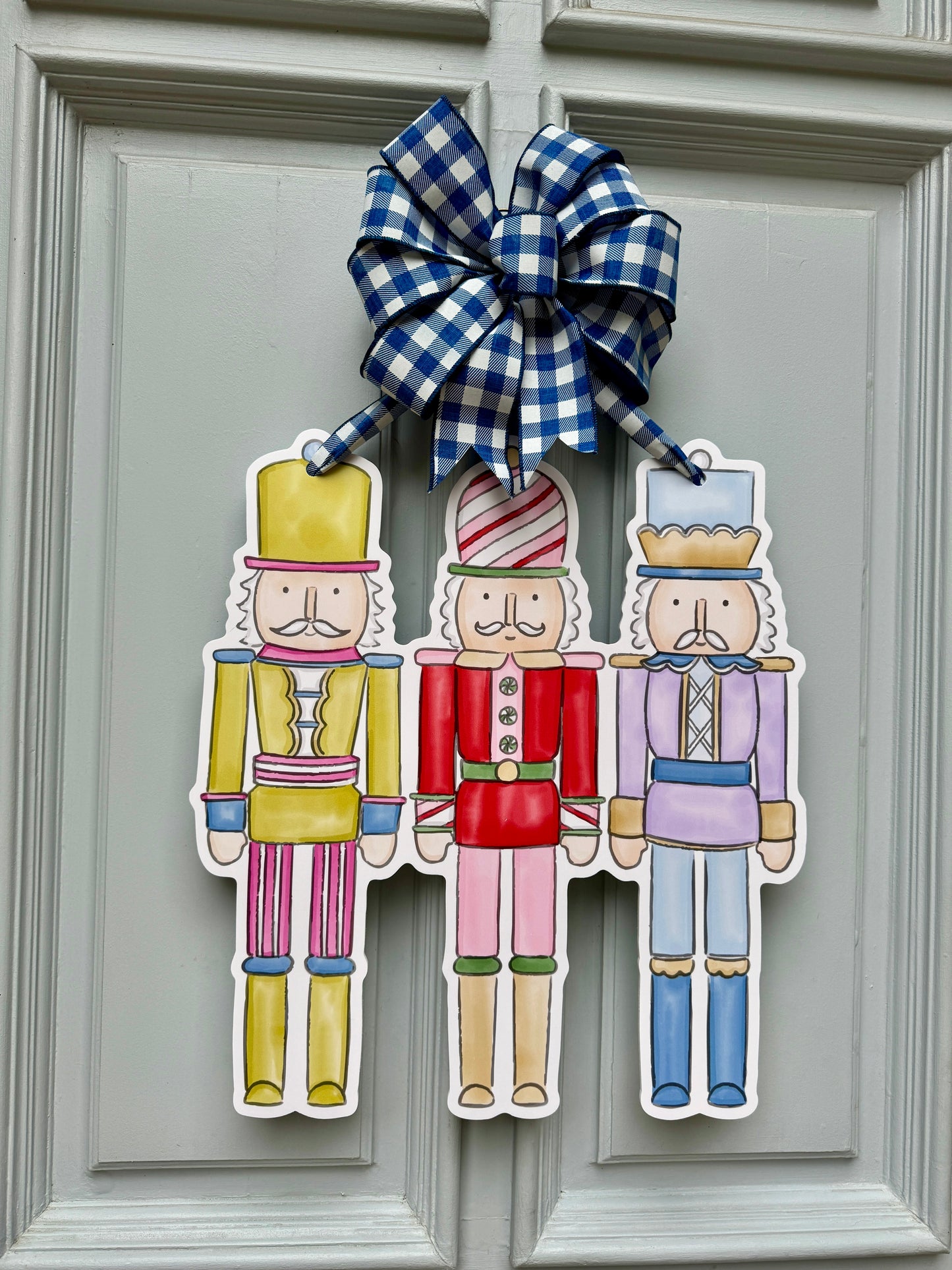 Colorful Nutcracker Door Hanger