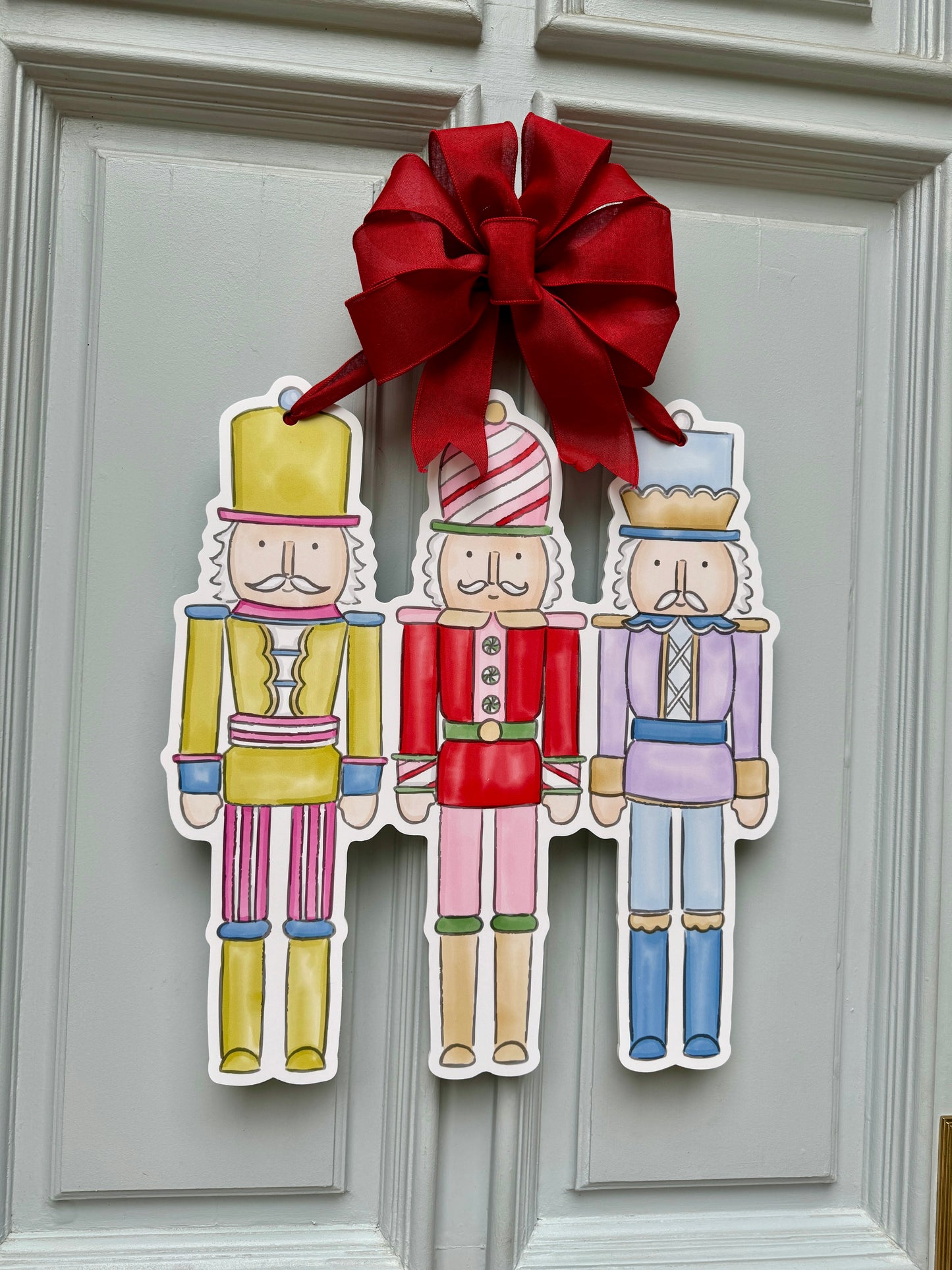 Colorful Nutcracker Door Hanger