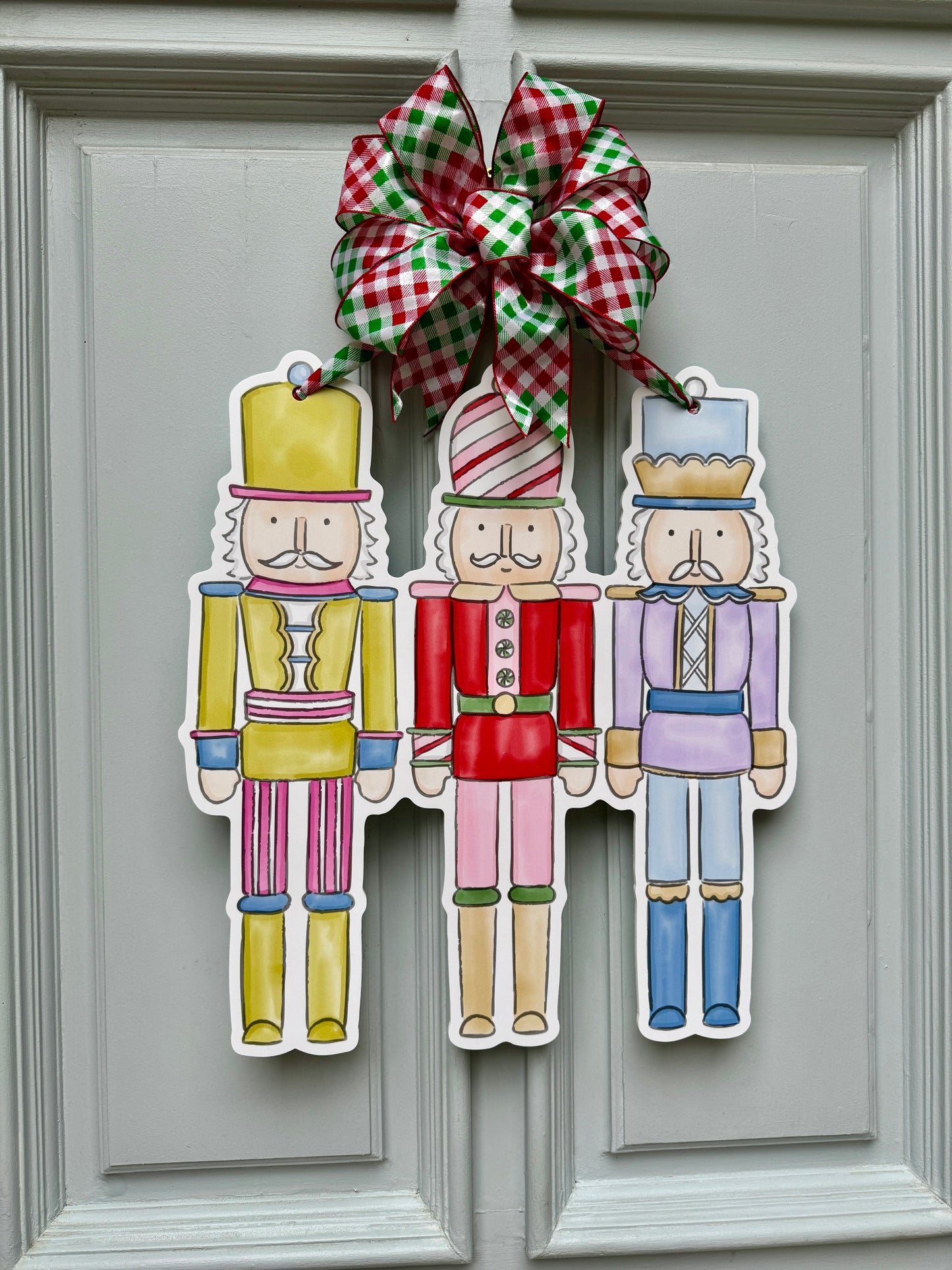 Colorful Nutcracker Door Hanger