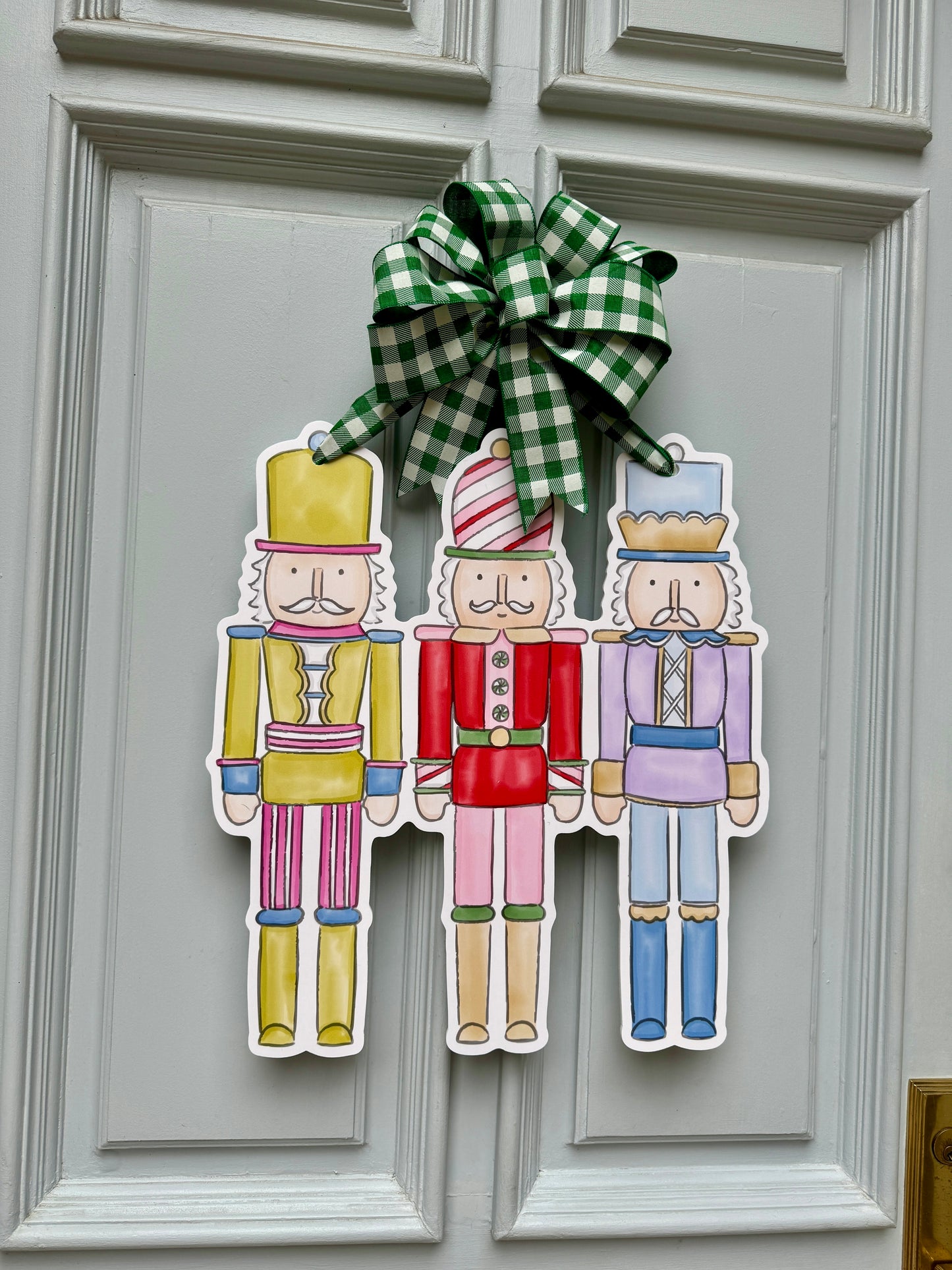 Colorful Nutcracker Door Hanger