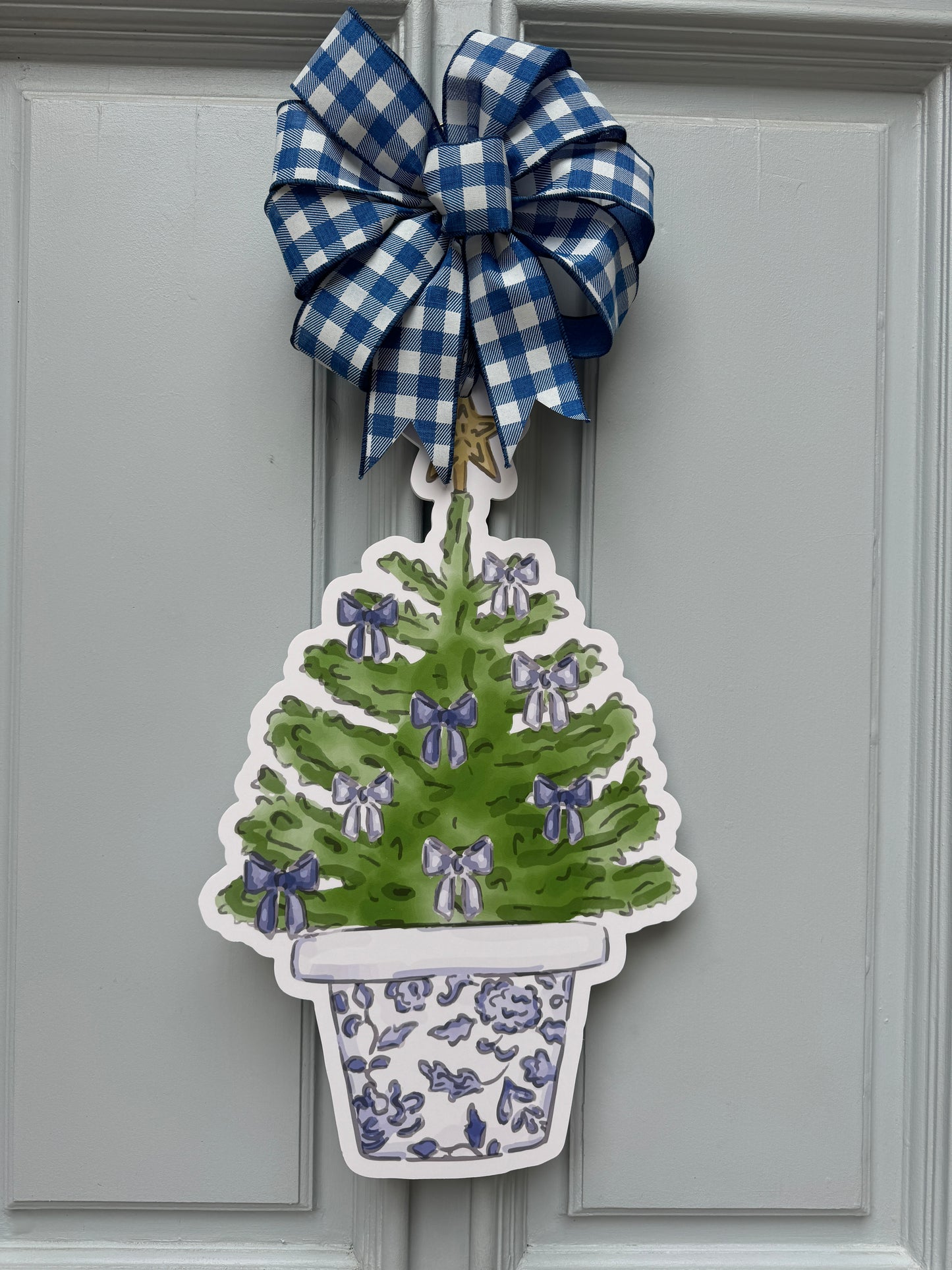 Blue Chinoiserie Christmas Tree