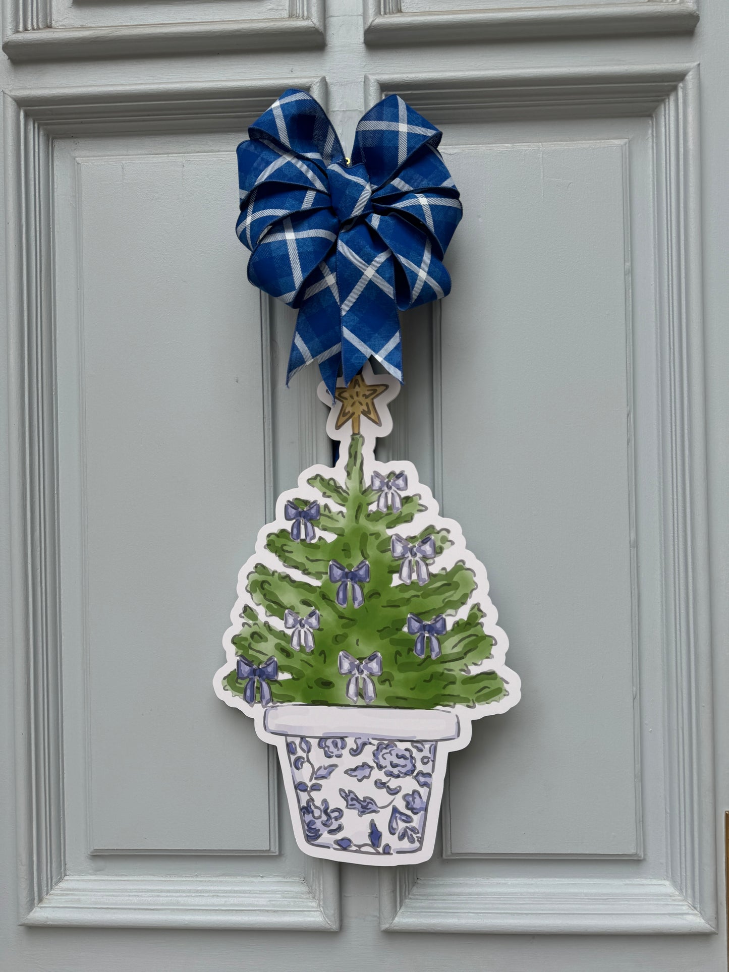 Blue Chinoiserie Christmas Tree