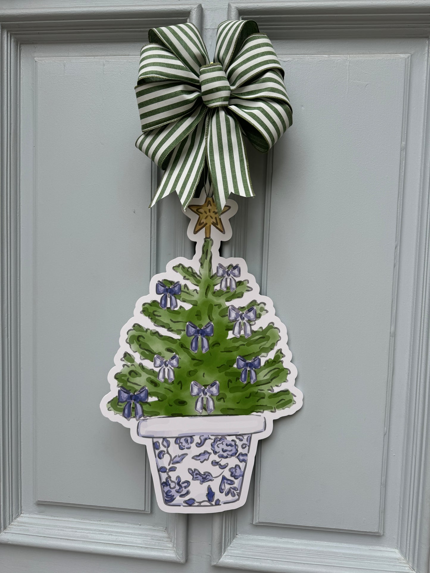 Blue Chinoiserie Christmas Tree