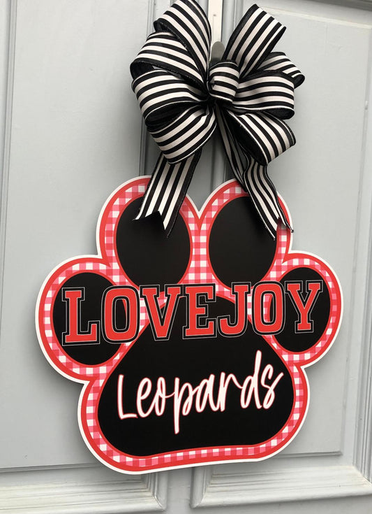 Lovejoy Leopard Door Hanger